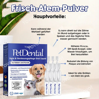 [Offizieller Shop] Yovot® Pet Dental & Digestive Health Oral Liquid – für frischen Atem, weniger Zahnstein, Förderung der Zahnfleischregeneration & stärkere, stabilere Zähne (für Katzen & Hunde) – Heute 70 % sparen!
