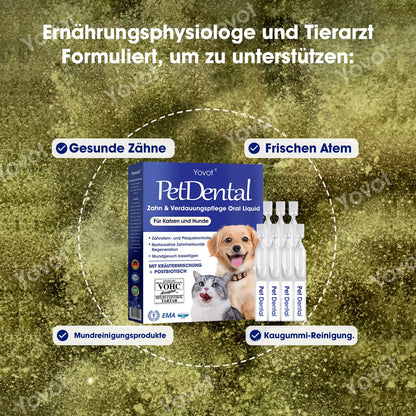 [Offizieller Shop] Yovot® Pet Dental & Digestive Health Oral Liquid – für frischen Atem, weniger Zahnstein, Förderung der Zahnfleischregeneration & stärkere, stabilere Zähne (für Katzen & Hunde) – Heute 70 % sparen!
