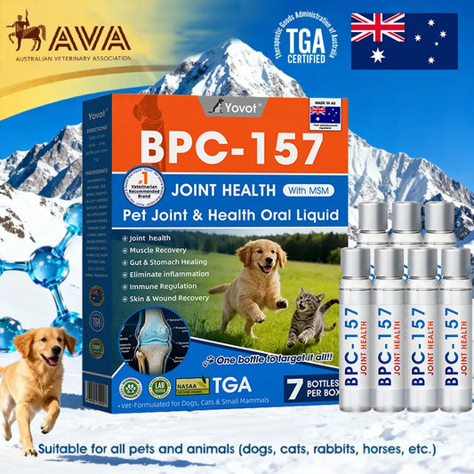 AVA Recommended | Official  Australia 🇦🇺 Store 🐶🐱Yovot® BPC-157 Advanced Joint & Total Body Health Oral Liquid -(For Dogs, Cats & Mammals. One Bottle Daily, Results in 7 Days)