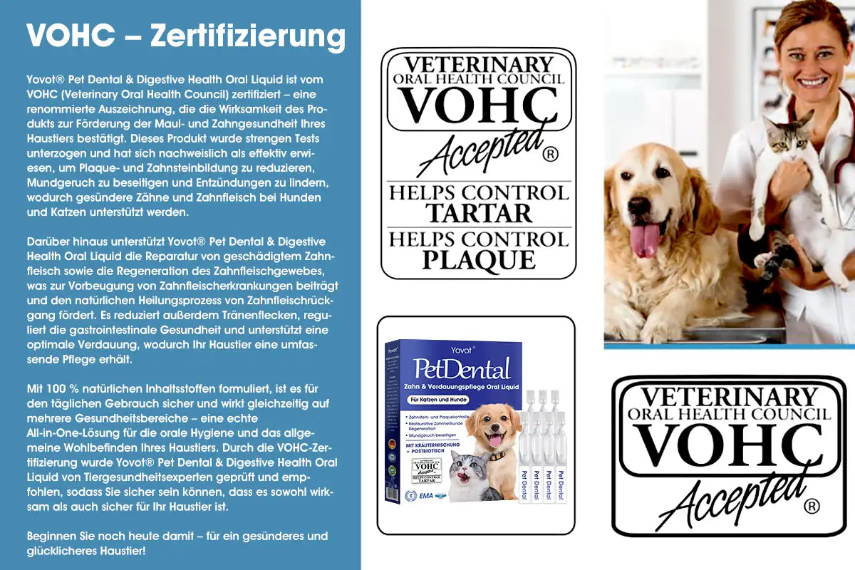 [Offizieller Shop] Yovot® Pet Dental & Digestive Health Oral Liquid – für frischen Atem, weniger Zahnstein, Förderung der Zahnfleischregeneration & stärkere, stabilere Zähne (für Katzen & Hunde) – Heute 70 % sparen!