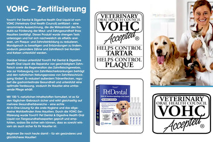 [Offizieller Shop] Yovot® Pet Dental & Digestive Health Oral Liquid – für frischen Atem, weniger Zahnstein, Förderung der Zahnfleischregeneration & stärkere, stabilere Zähne (für Katzen & Hunde) – Heute 70 % sparen!